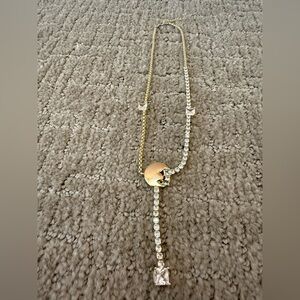 18K Yellow Gold Plated Moon Necklace